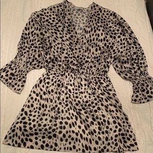 Amazing lace animal print dress